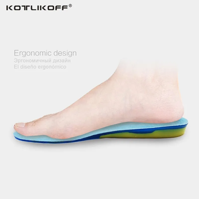 Silicon Gel Insoles Foot Care for Plantar Fasciitis Heel Spur Running Sport Insoles Shock Absorption Pads arch orthopedic insole