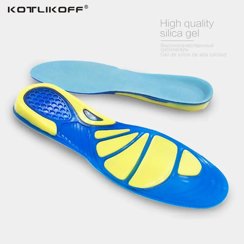 Silicon Gel Insoles Foot Care for Plantar Fasciitis Heel Spur Running Sport Insoles Shock Absorption Pads arch orthopedic insole
