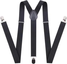 Suspenders Bow Tie for Boys and Girls Strong Metal Clips Adjustable Design Elastic Suspender Classic Accessory Set