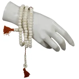 Tibetan Buddhist Prayer White Beads.
