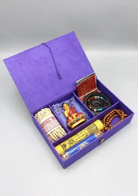 Traditional Tibetan Buddhist Travel Altar Christmas Gift Set