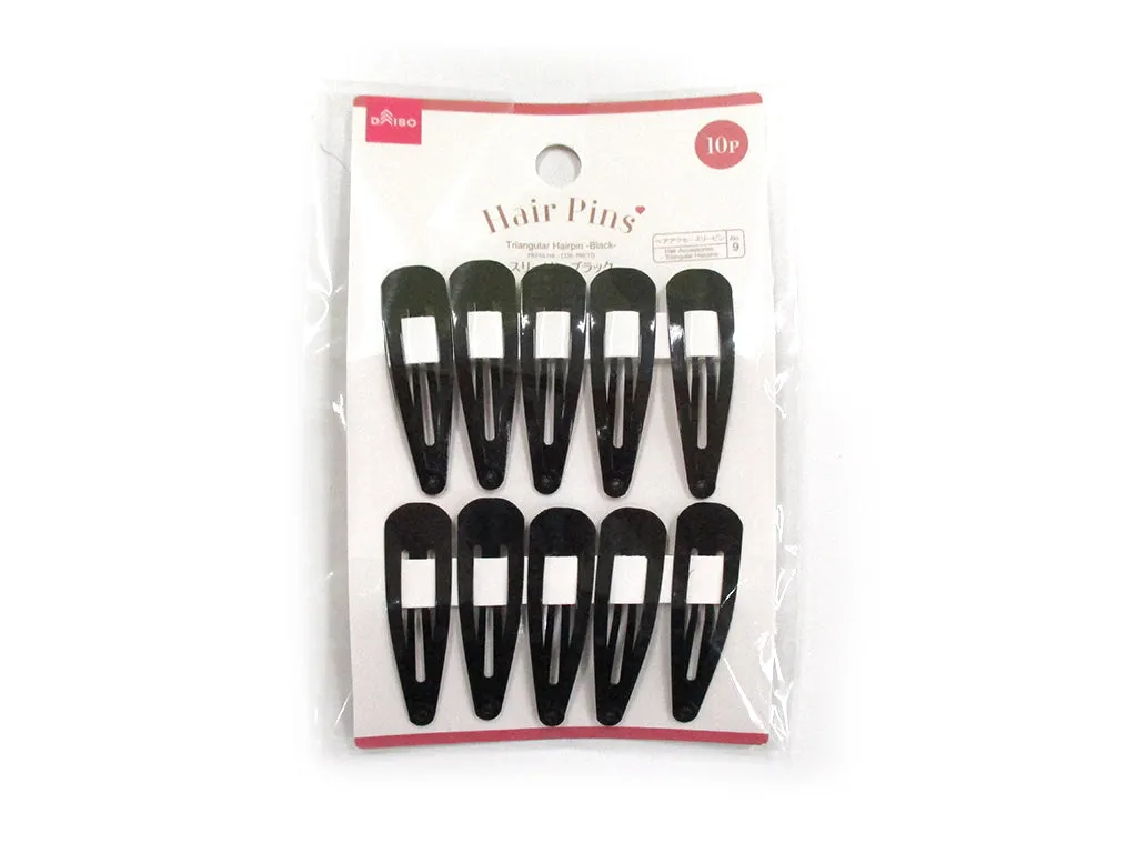 Triangular Hairpin -Black-