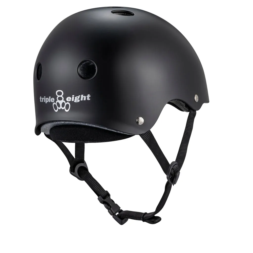 Triple Eight Deep Cover Helmet - Black Matte