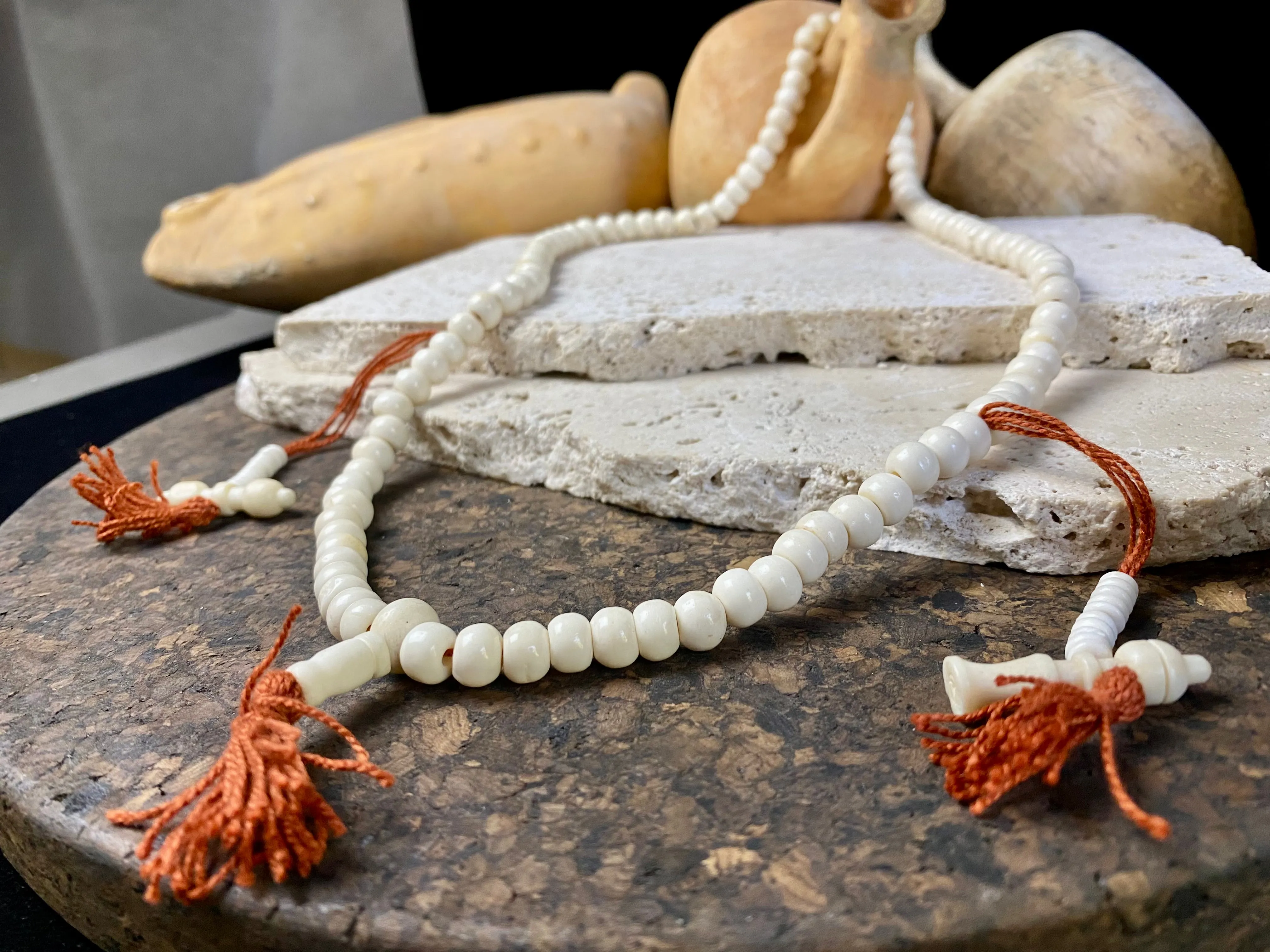White Mala Necklace