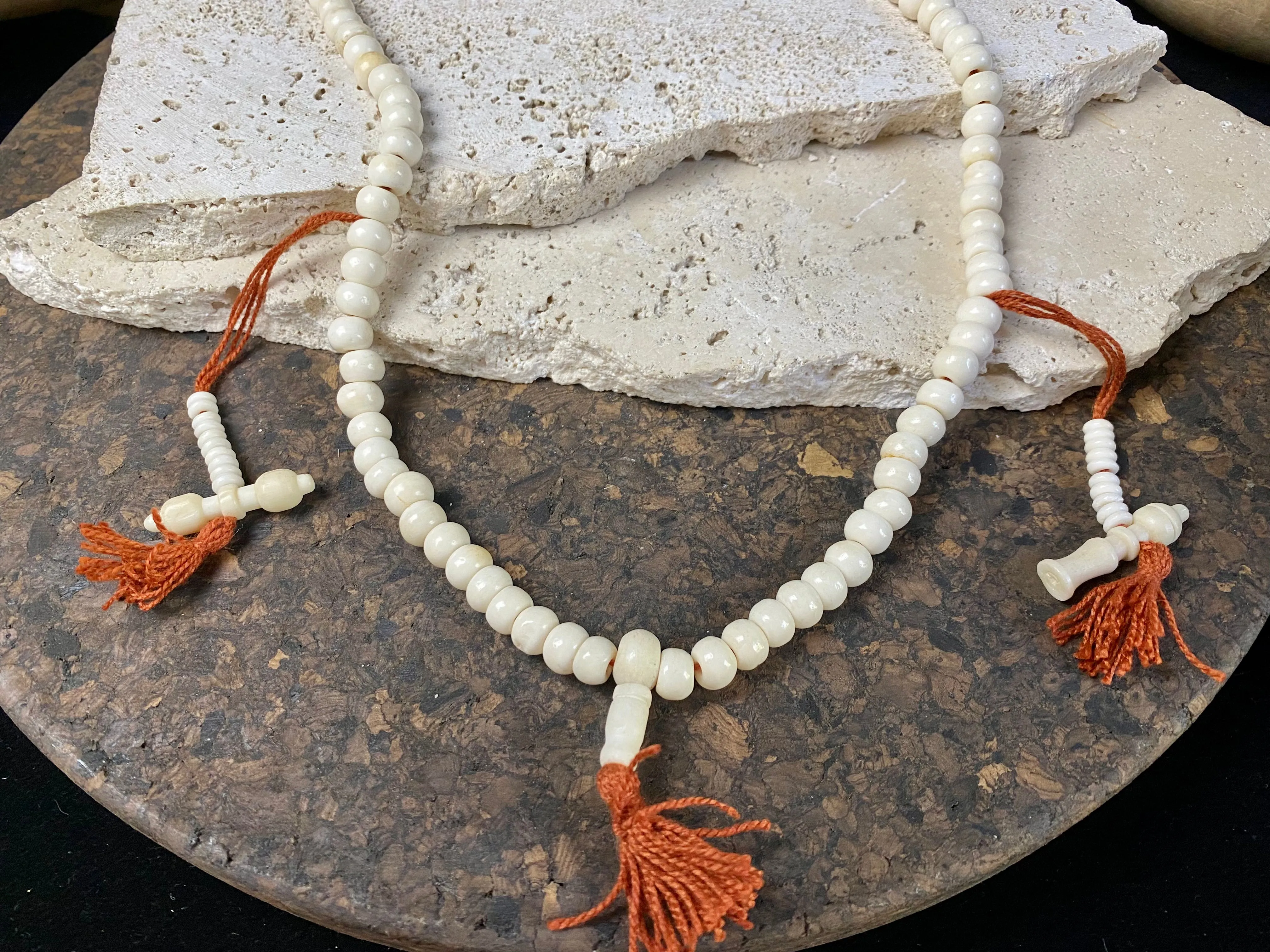 White Mala Necklace