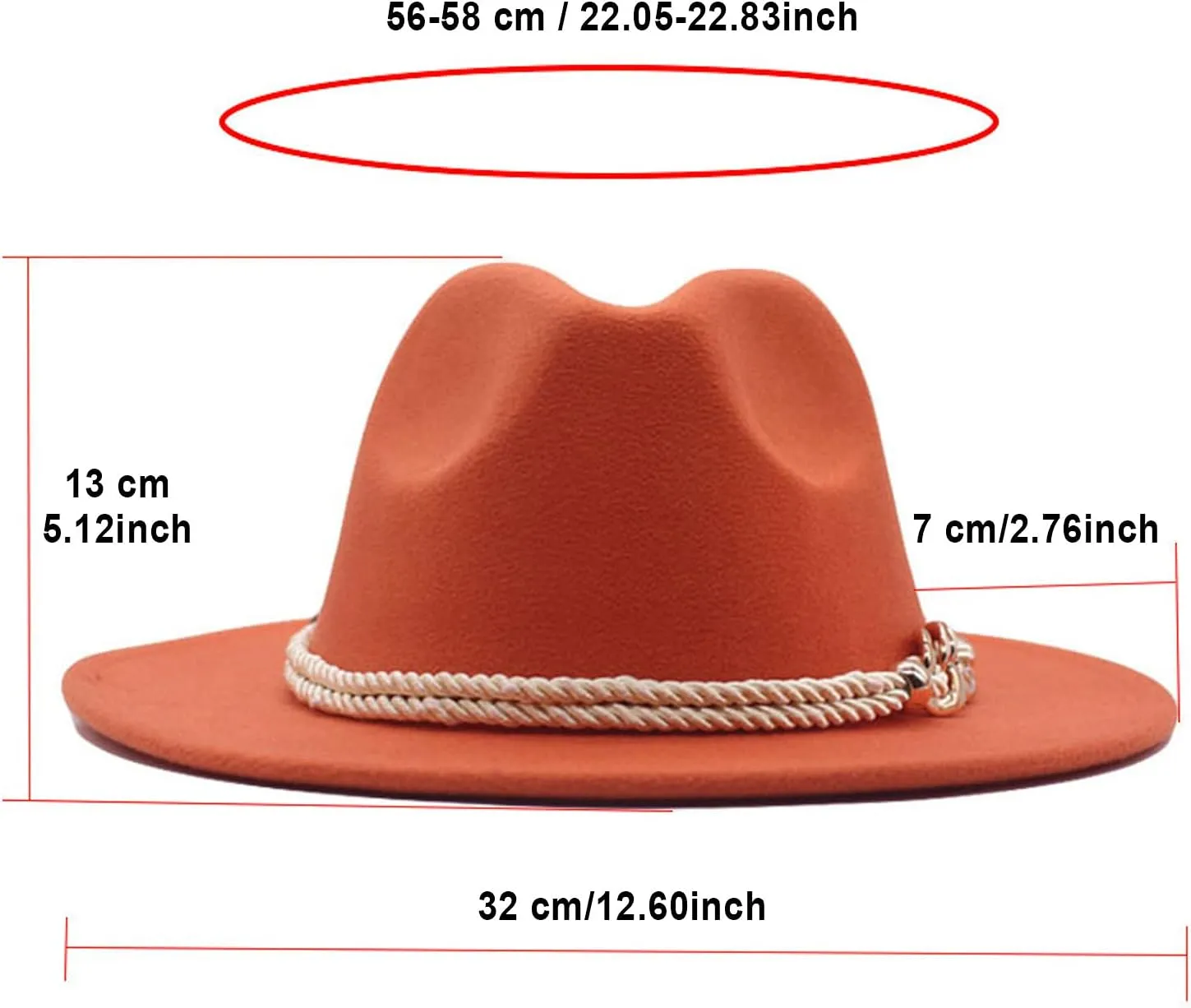 Wide Brim Fedora Hats for Women and Men Classic Panama Hat Men's Two Tone Dress Hat with Belt Buckle Women Hat