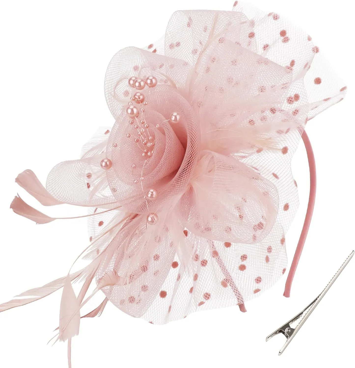 Women Fascinators Hats Flower Fascinators with Headband and Clip Tea Party Headwear for Women and Girls