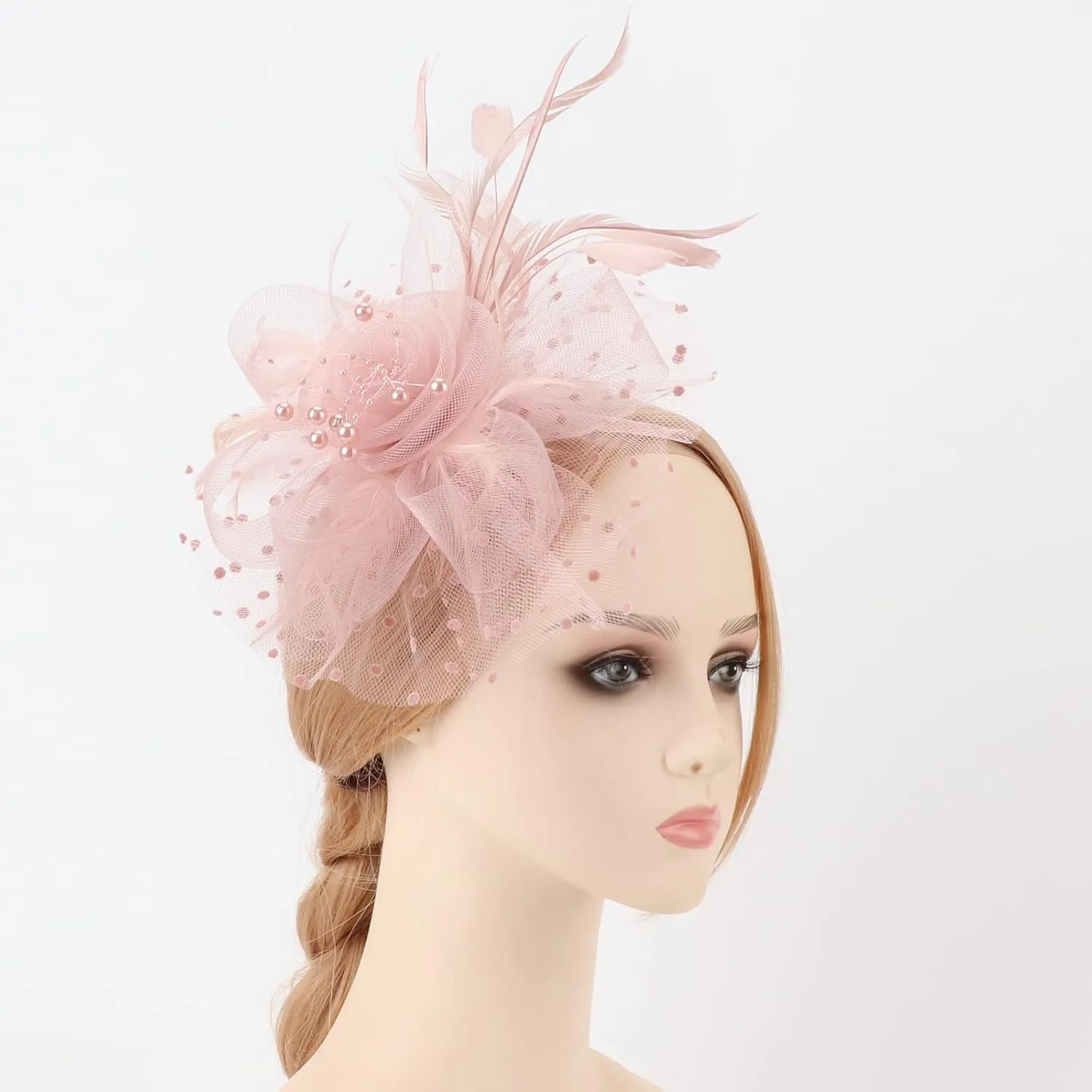 Women Fascinators Hats Flower Fascinators with Headband and Clip Tea Party Headwear for Women and Girls