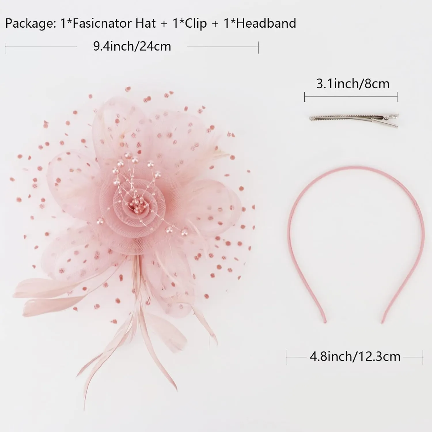 Women Fascinators Hats Flower Fascinators with Headband and Clip Tea Party Headwear for Women and Girls