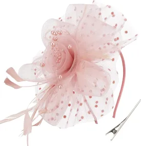 Women Fascinators Hats Flower Fascinators with Headband and Clip Tea Party Headwear for Women and Girls